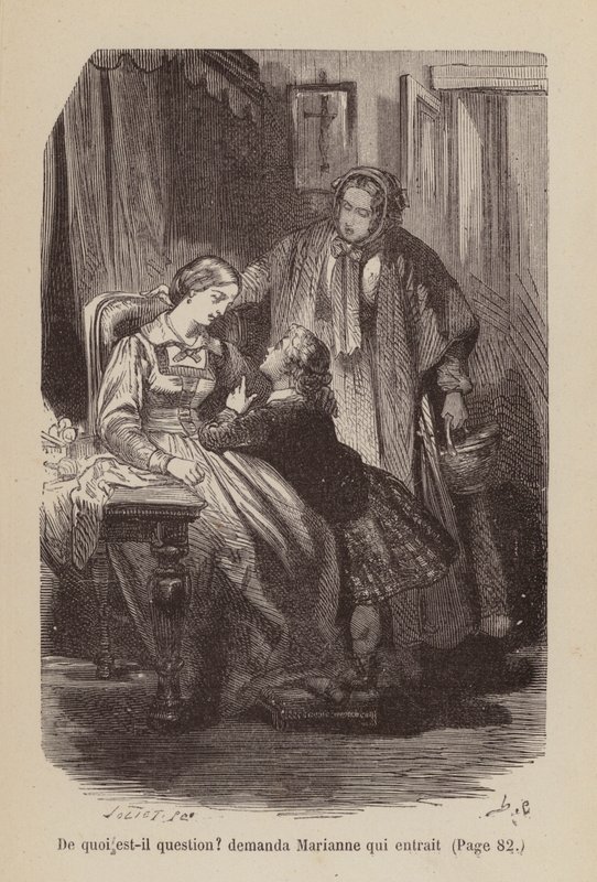 Illusztráció az Un Bon Petit Diable (metszet) számára alkotó: Horace (after) Castelli