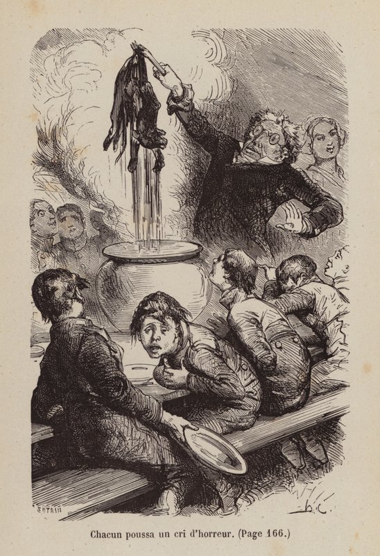Illusztráció az Un Bon Petit Diable (metszet) számára alkotó: Horace (after) Castelli