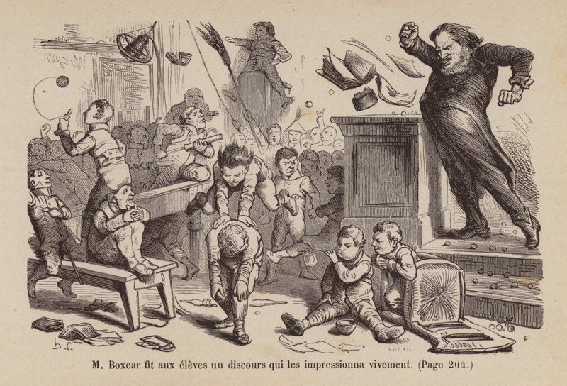 Illusztráció az Un Bon Petit Diable (metszet) számára alkotó: Horace (after) Castelli