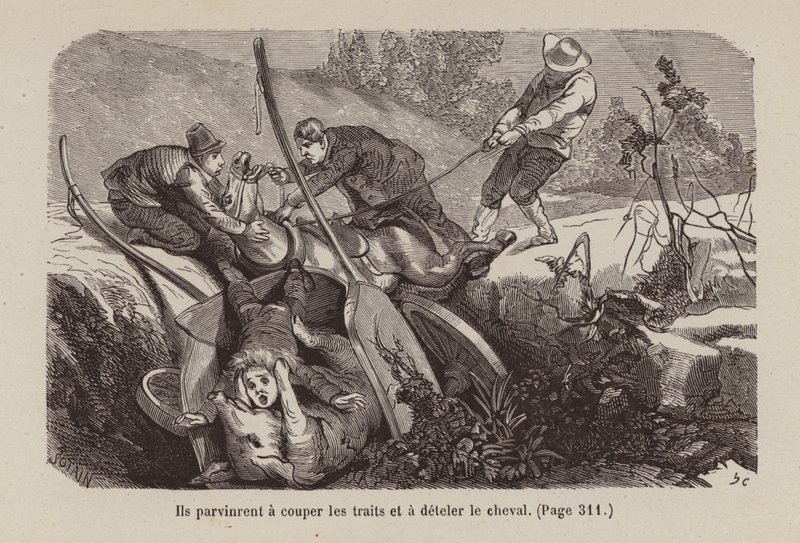 Illusztráció az Un Bon Petit Diable (metszet) számára alkotó: Horace (after) Castelli