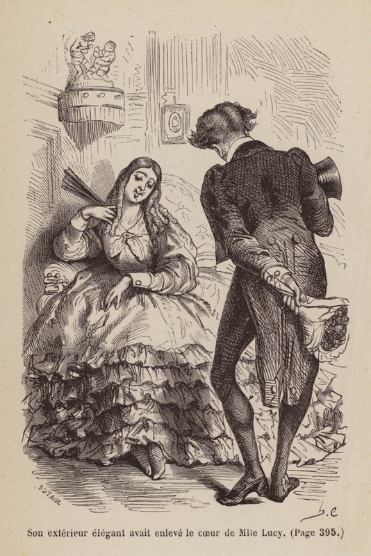 Illusztráció az Un Bon Petit Diable (metszet) számára alkotó: Horace (after) Castelli