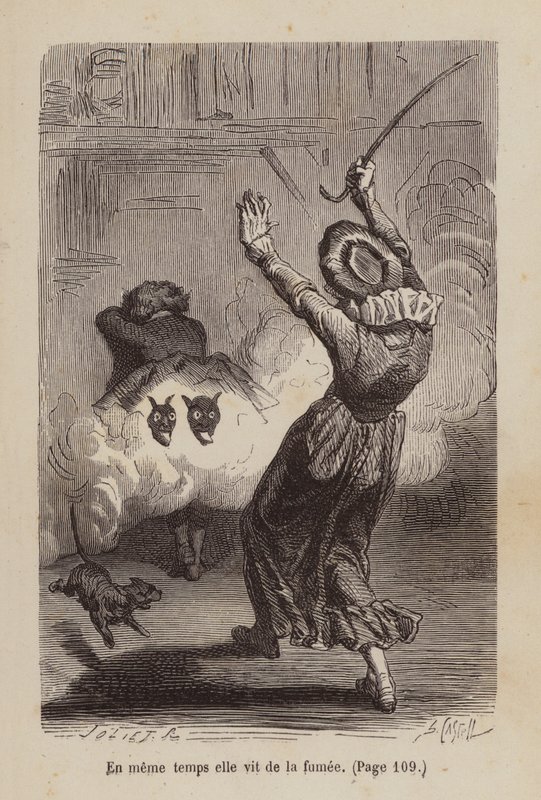 Illusztráció az Un Bon Petit Diable (metszet) számára alkotó: Horace (after) Castelli