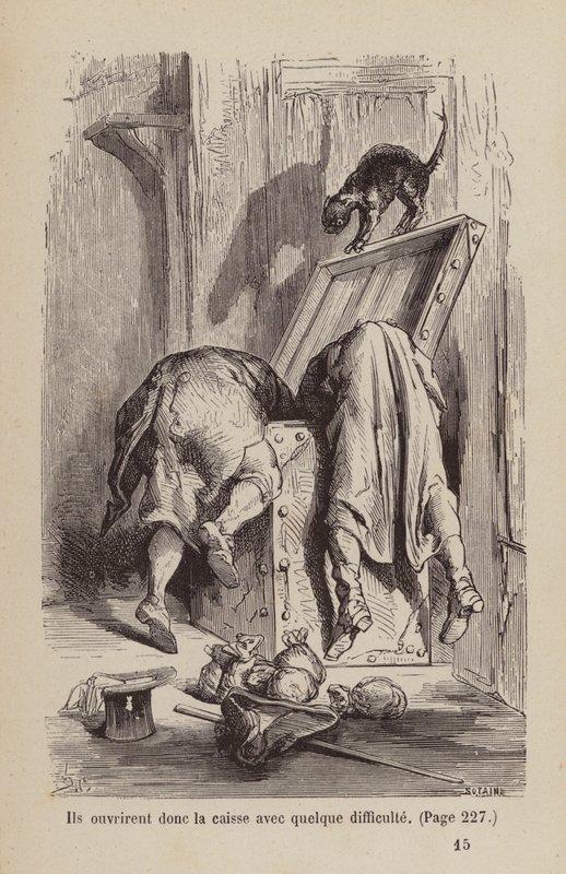 Illusztráció az Un Bon Petit Diable (metszet) számára alkotó: Horace (after) Castelli