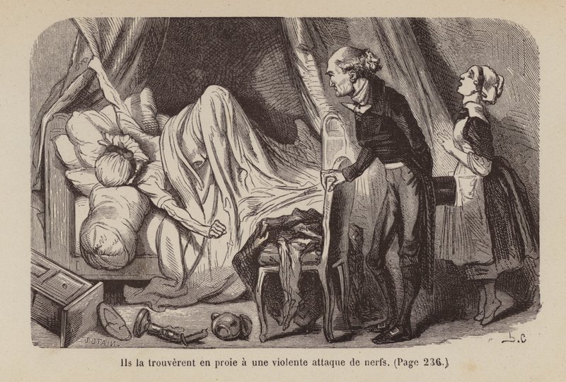 Illusztráció az Un Bon Petit Diable (metszet) számára alkotó: Horace (after) Castelli