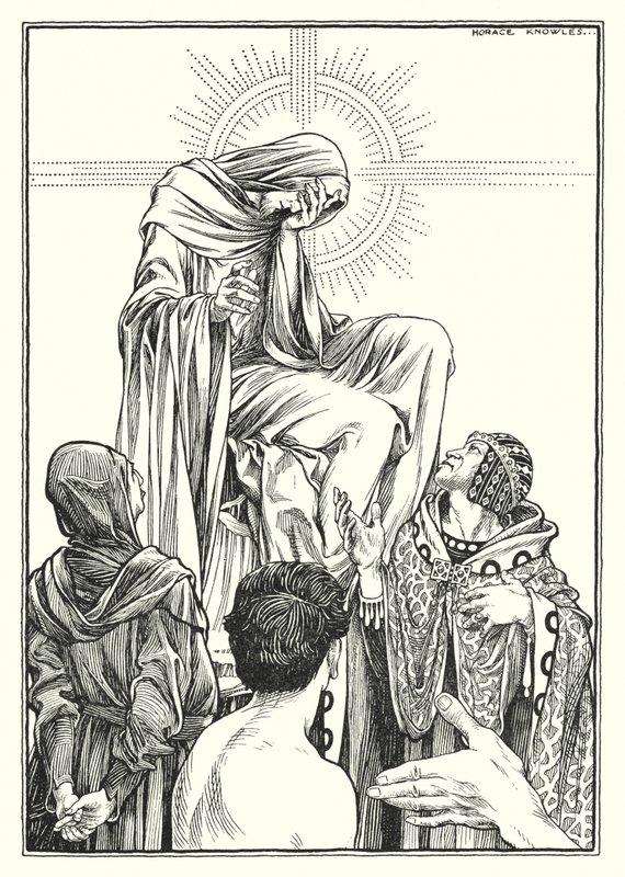 Illusztráció a Hegyi beszédhez (metszet) alkotó: Horace J. Knowles