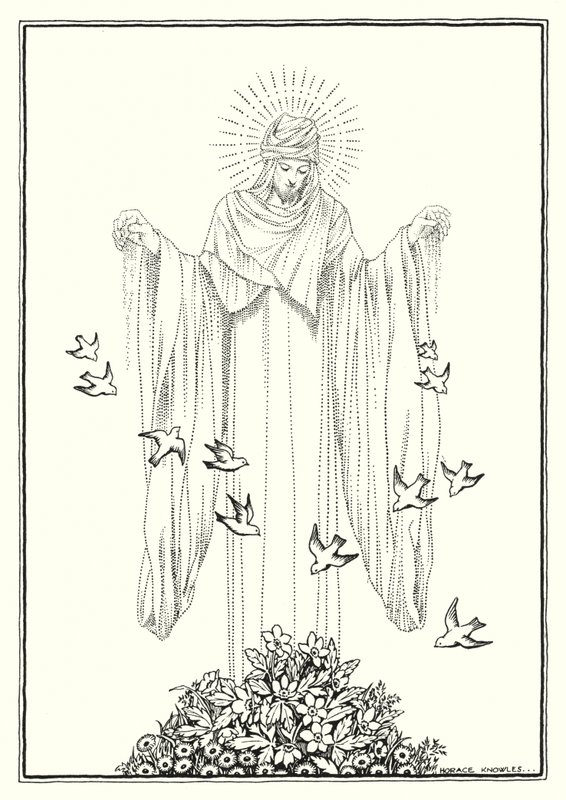 Illusztráció a Hegyi beszédhez (metszet) alkotó: Horace J. Knowles