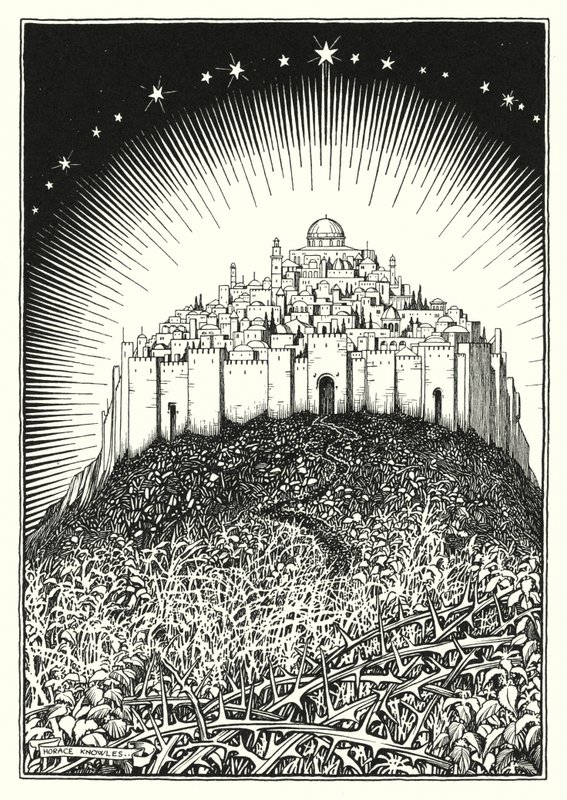 Illusztráció a Hegyi beszédhez (metszet) alkotó: Horace J. Knowles