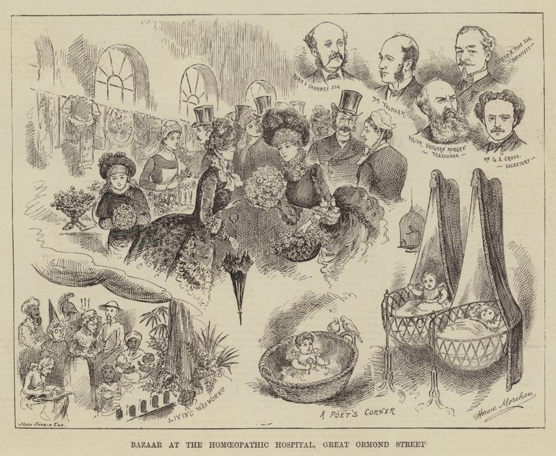 Bazár a Homeopátiás Kórházban, Great Ormond Street alkotó: Horace Morehen