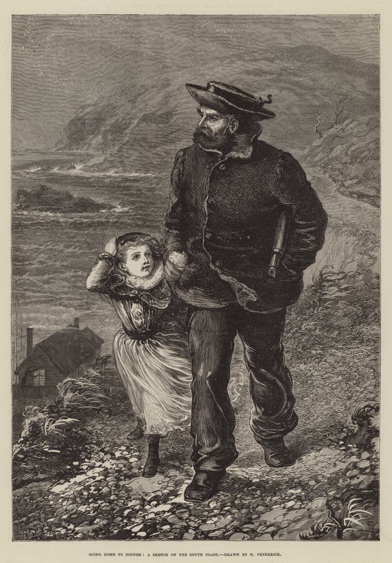 Hazamegyek vacsorázni, egy vázlat a déli parton alkotó: Horace Petherick