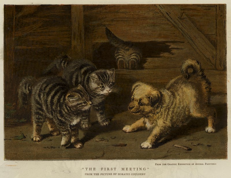 Az első találkozás (chromolitho) alkotó: Horatio Henry Couldery