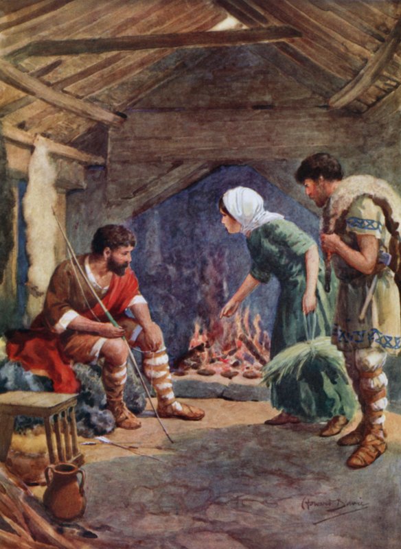Nagy Alfréd a rendezett csorda házikójában (színes litó) alkotó: Howard Davie