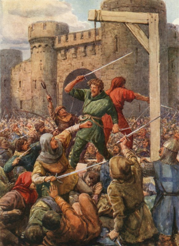 "Háttal háttal állt a rettenthetetlen kettő" (színes litó) alkotó: Howard Davie