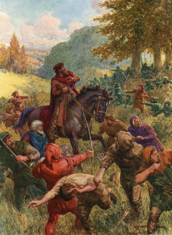 "A Lea Sir Richard megmentése" (színes litó) alkotó: Howard Davie