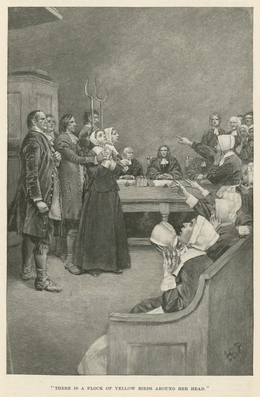 Sárga madárcsapat van a feje körül alkotó: Howard Pyle
