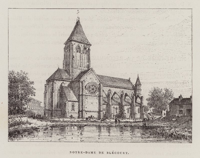Notre-Dame De Blecourt (metszet) alkotó: Hubert Clerget