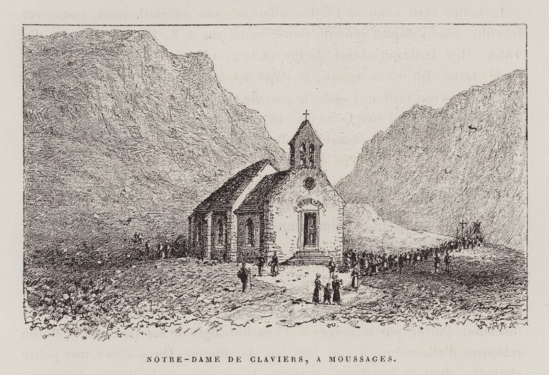 Notre-Dame De Claviers, A Moussages (metszet) alkotó: Hubert Clerget