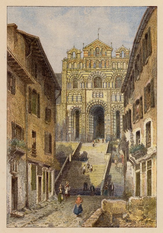 Notre-Dame De France, Au Puy (színes litográfia) alkotó: Hubert Clerget