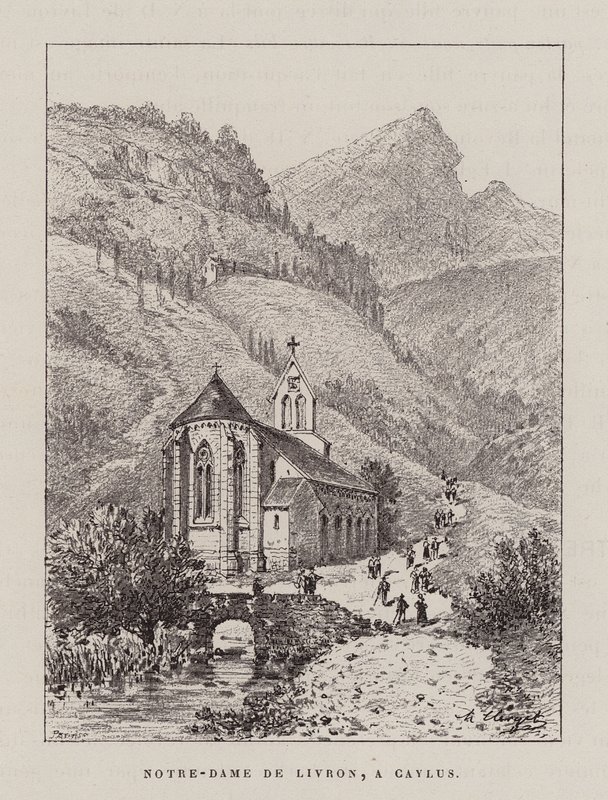 Notre-Dame De Livron, A Caylus (metszet) alkotó: Hubert Clerget
