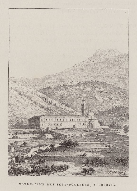 Notre-Dame Des Sept-Douleurs, A Corbara (metszet) alkotó: Hubert Clerget