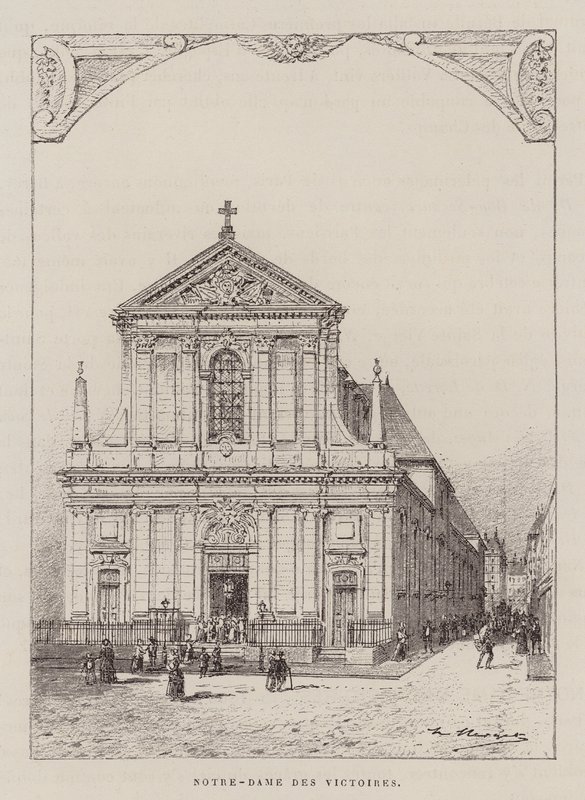 Notre-Dame Des Victoires (metszet) alkotó: Hubert Clerget