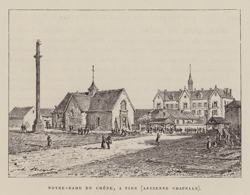 Notre-Dame Du Chene, A Vion, Ancienne Chapelle (metszet) alkotó: Hubert Clerget