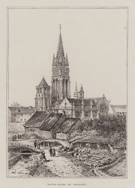Notre-Dame Du Folgoet (metszet) alkotó: Hubert Clerget