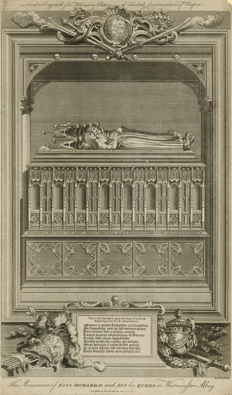 Richard király és Anna királynő emlékműve alkotó: Hubert Francois Gravelot