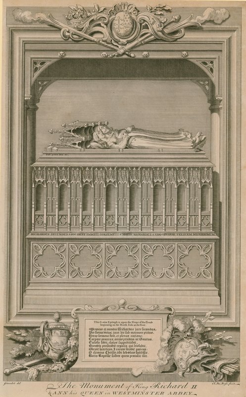 Richard király és Anna királynő emlékműve alkotó: Hubert Francois Gravelot