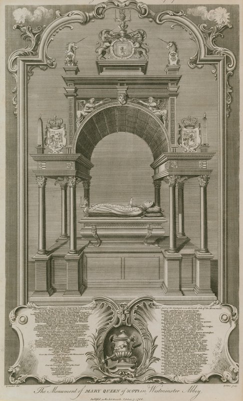 Mária skót királynő emlékműve alkotó: Hubert Francois Gravelot