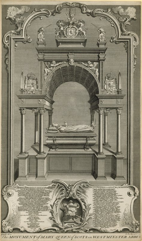 Mária skót királynő emlékműve alkotó: Hubert Francois Gravelot