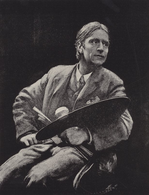 Hubert Herkomer brit művész (litho) alkotó: Hubert von (after) Herkomer