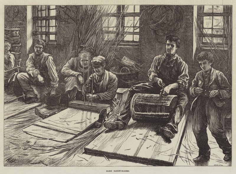 Vakkosár-készítők alkotó: Hubert von Herkomer