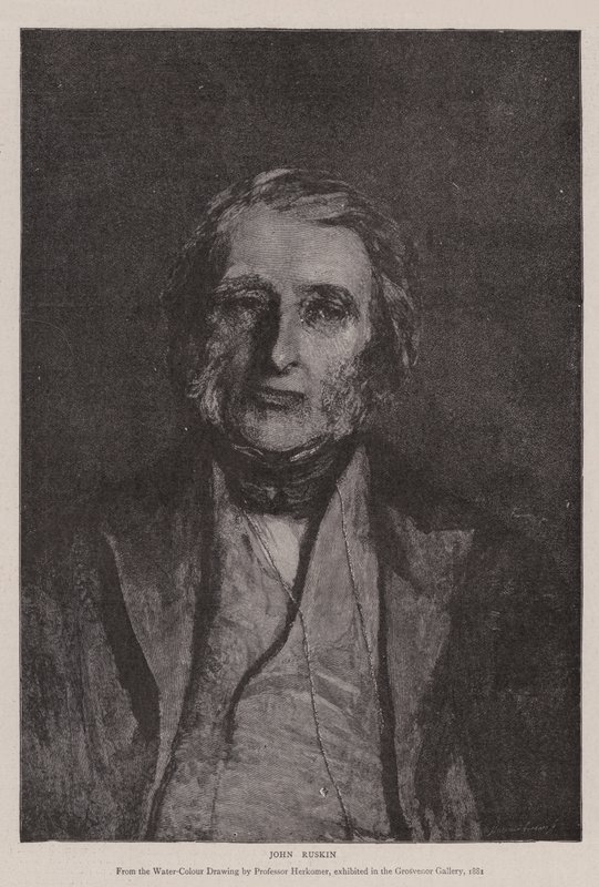John Ruskin alkotó: Hubert von Herkomer