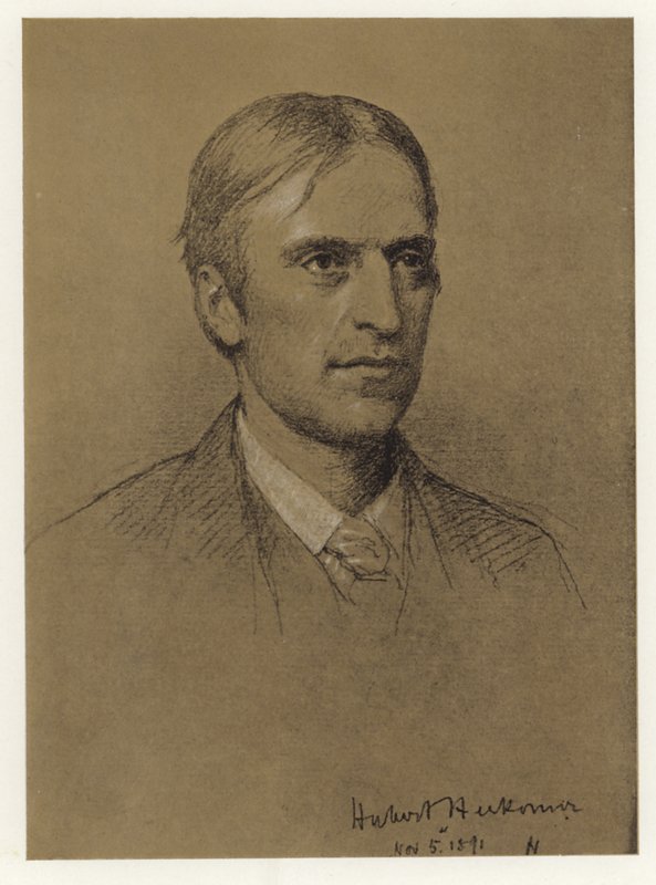 Hubert Herkomer önarcképe alkotó: Hubert von Herkomer