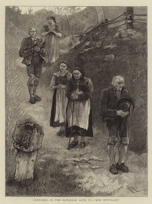 Vázlatok a Bajor Alpokban, II, Der Bittgang alkotó: Hubert von Herkomer