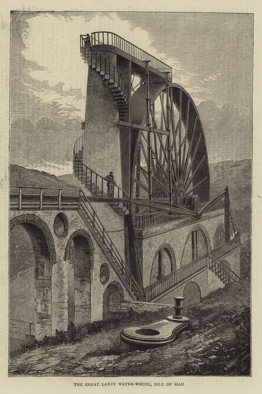 The Great Laxey Water-Wheel, Man-sziget alkotó: Hubert von Herkomer