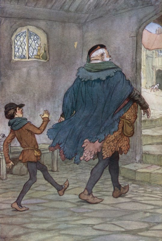 Illusztráció a Windsor víg feleségeihez alkotó: Hugh Thomson