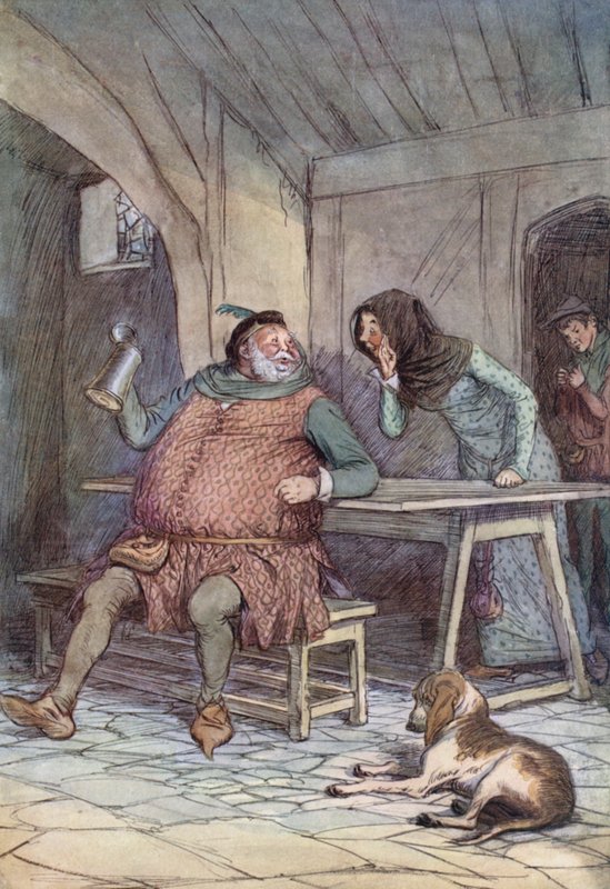 Illusztráció a Windsor víg feleségeihez alkotó: Hugh Thomson