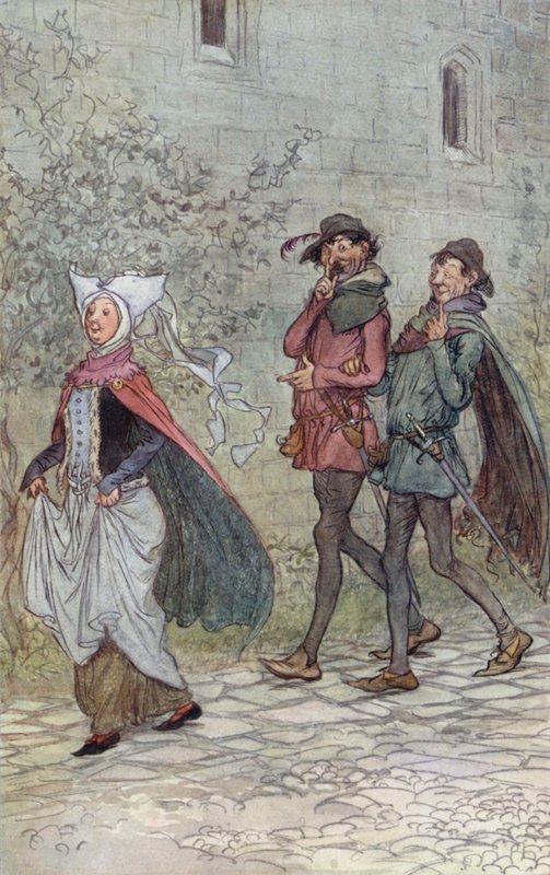 Illusztráció a Windsor víg feleségeihez alkotó: Hugh Thomson