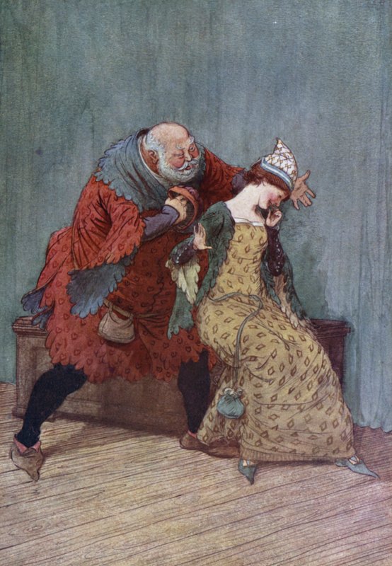 Illusztráció a Windsor víg feleségeihez alkotó: Hugh Thomson