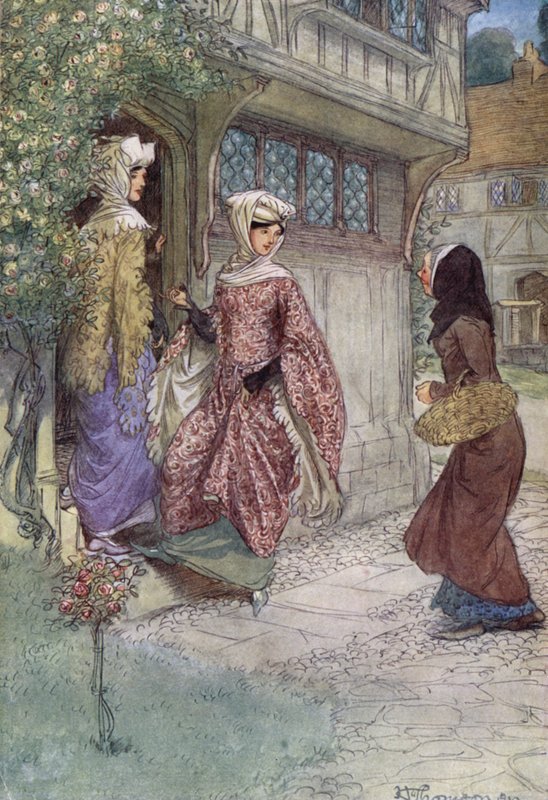 Illusztráció a Windsor víg feleségeihez alkotó: Hugh Thomson