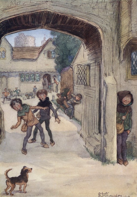 Illusztráció a Windsor víg feleségeihez alkotó: Hugh Thomson