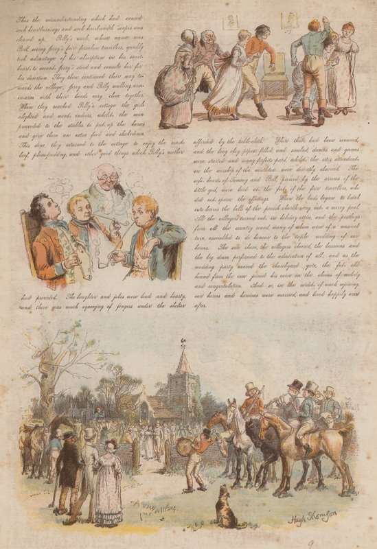 Két vidám postásfiú szerelmei és féltékenységei (chromolitho) alkotó: Hugh Thomson