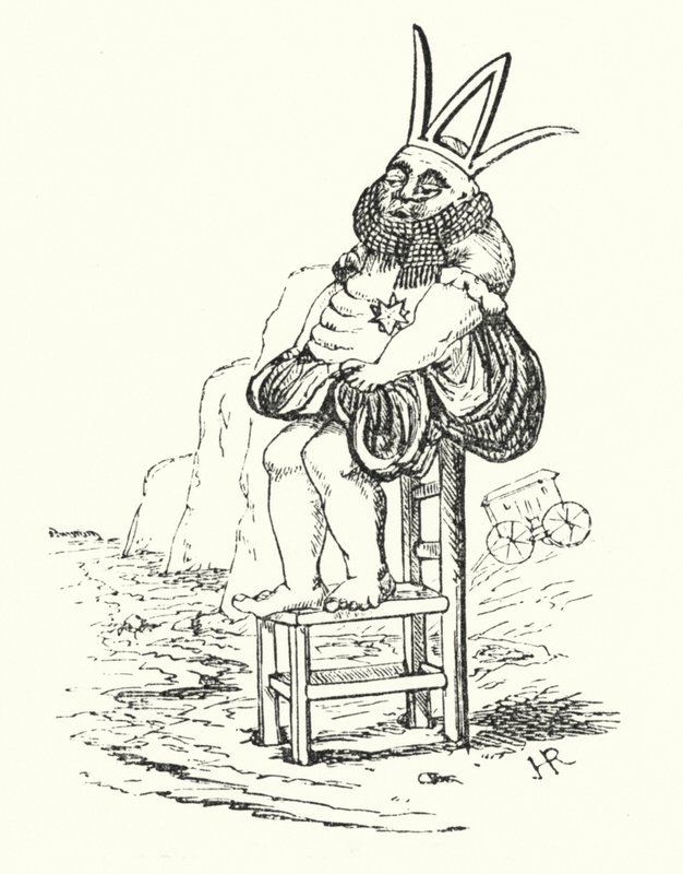 King Canute (litho) alkotó: Hugh Rowley