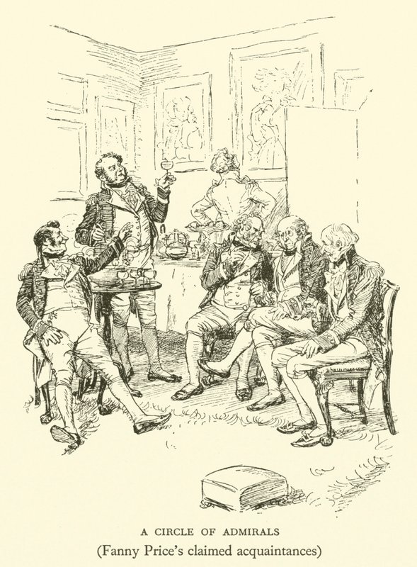 Admirálisok köre, Fanny Price állítólagos ismerősei (metszet) alkotó: Hugh Thomson