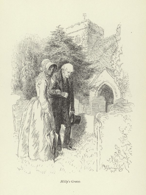 Illusztráció Amos Barton számára, George Eliot alkotó: Hugh Thomson
