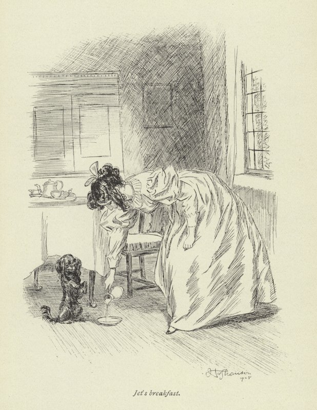 Illusztráció Amos Barton számára, George Eliot alkotó: Hugh Thomson