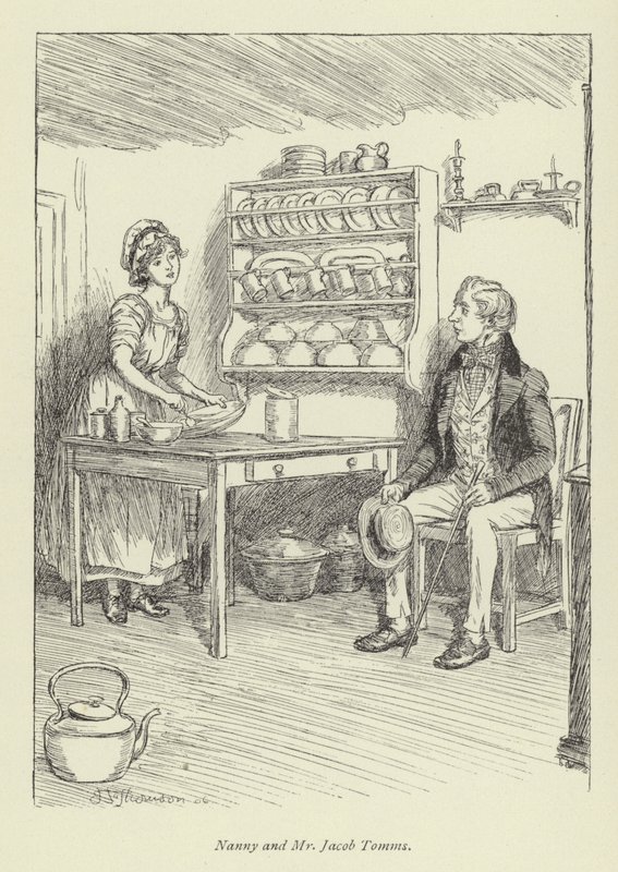Illusztráció Amos Barton számára, George Eliot alkotó: Hugh Thomson