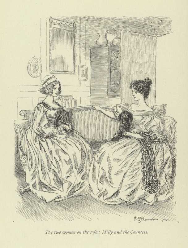 Illusztráció Amos Barton számára, George Eliot alkotó: Hugh Thomson