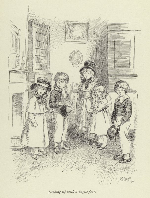 Illusztráció Amos Barton számára, George Eliot alkotó: Hugh Thomson